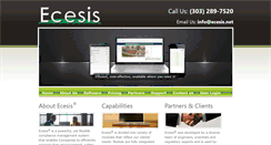 Desktop Screenshot of ecesis.net